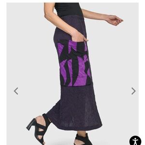 Alembika Asteroid Pencil Skirt with patch pocket, Size 2 (US 8-10) NWT